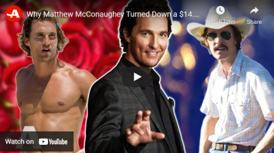 Why Matthew McConaughey Turned Down a $14.5 Million Romantic Comedy